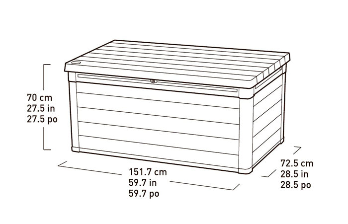 Keter putekasse Denali - 570 liter